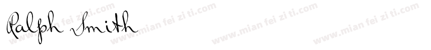 Ralph Smith字体转换